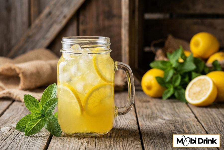 Lynchburg Lemonade w słoiku z cytryną