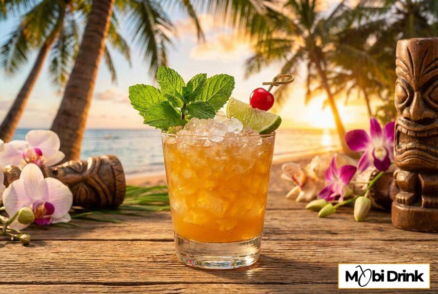 Egzotyczny Mai Tai z miętą