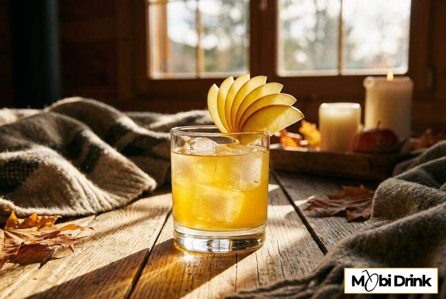 Drink malibu z sokiem jabłkowym