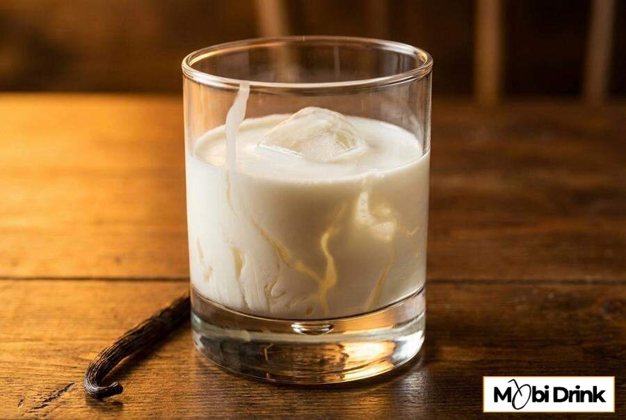 Słodki drink Malibu ze skondensowanym mlekiem