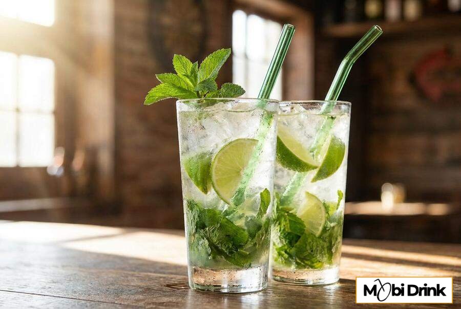 Kokosowe mojito z malibu i świeżą miętą