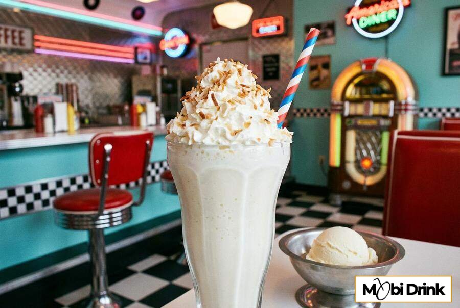 Mleczny shake z Malibu i lodami waniliowymi