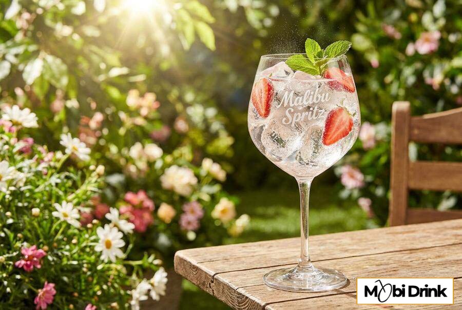 Musujący Malibu Spritz z owocami