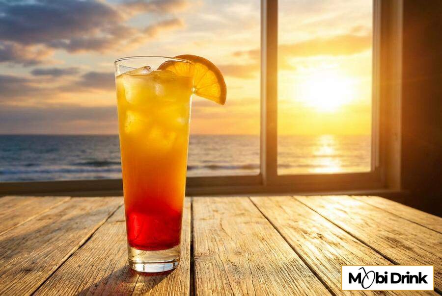 Drink Malibu Sunrise z efektem warstw