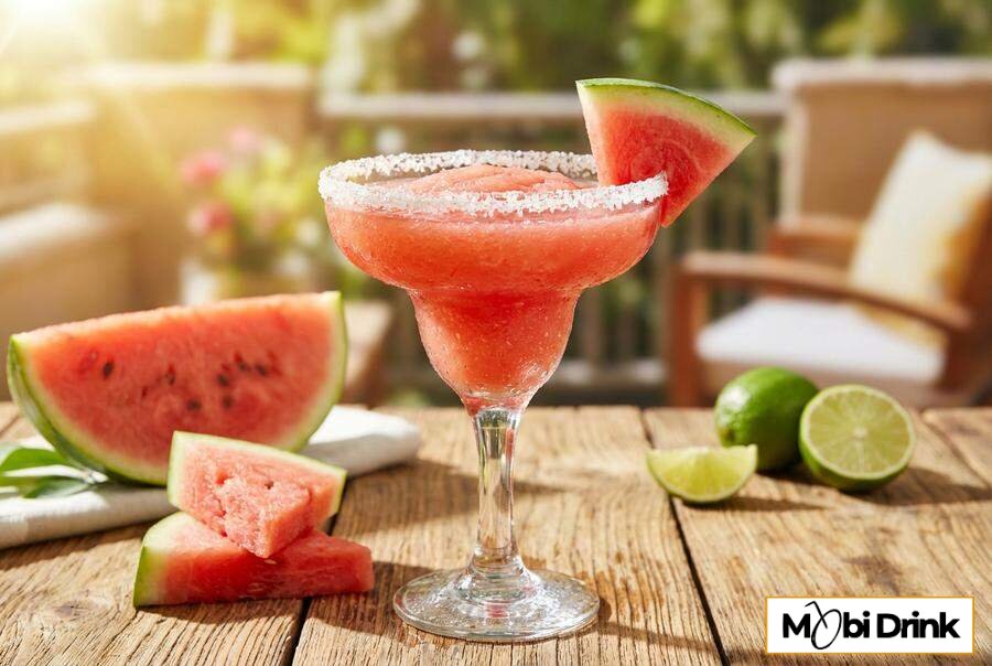 Mrożona margarita arbuzowa w wersji bezalkoholowej.