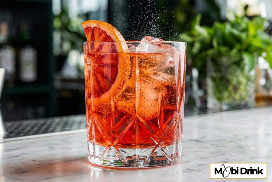 Martini Fiero Spritz z krwistą pomarańczą