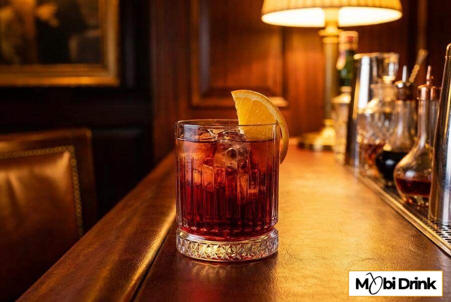 Czerwone Martini Rosso ze Sprite i pomarańczą