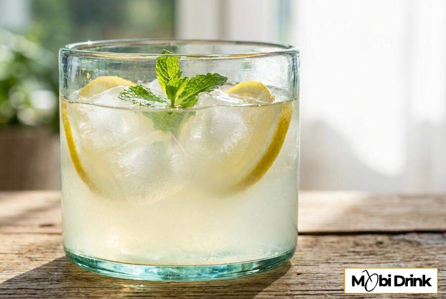Domowa lemoniada z dodatkiem greckiej Metaxy i lodu