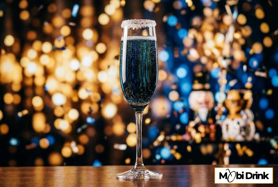 Drink Midnight Kiss z szampanem