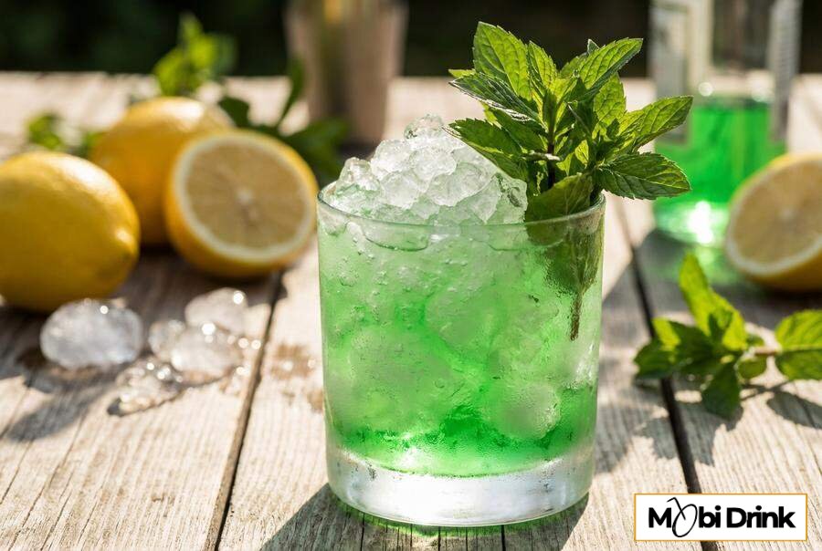 Drink Mint Frappe na kruszonym lodzie