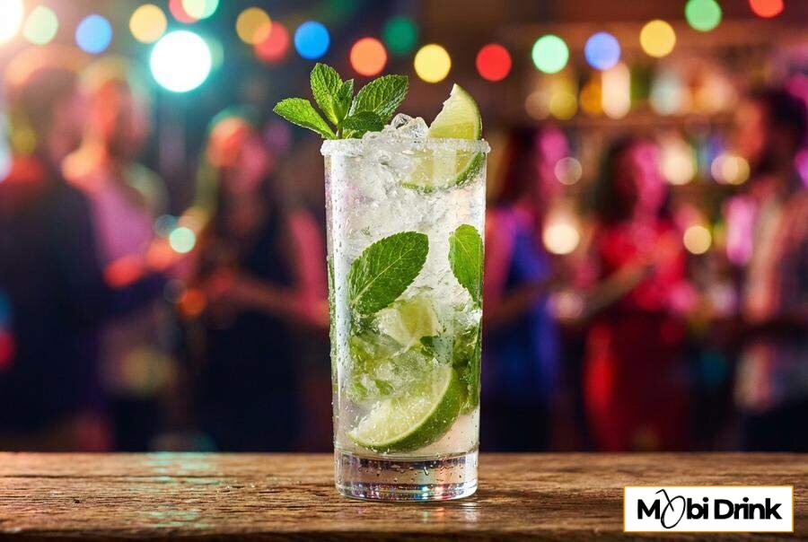 Orzeźwiający drink Mojito z miętą i limonką