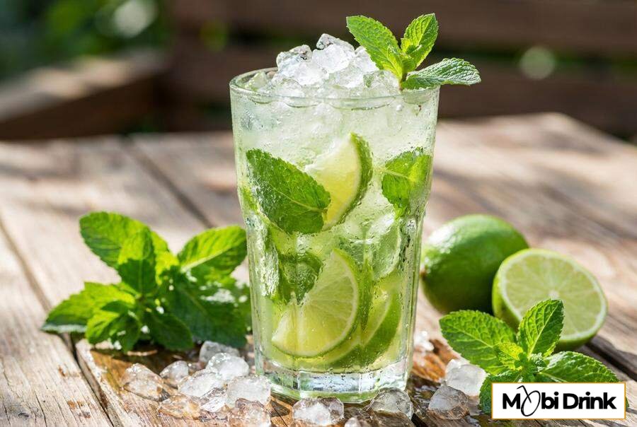 Mojito z wódką i kruszonym lodem
