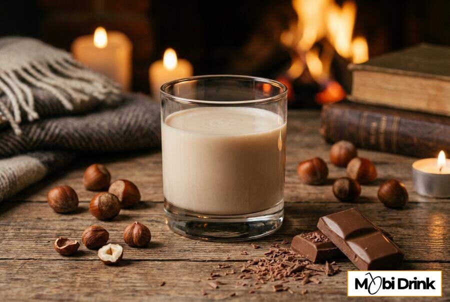 Mleczny drink Monte z wódką orzechową