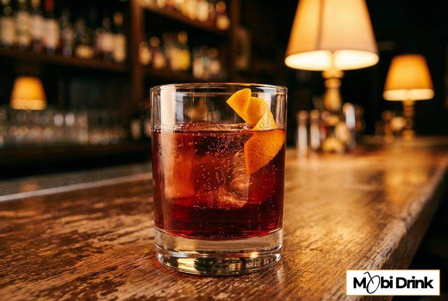 Klasyczny drink Negroni Sbagliato z prosecco