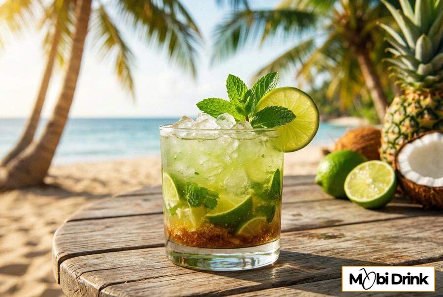 Drink Oaza z limonką i kruszonym lodem