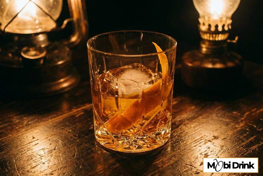 Drink Old Fashioned w szkle kryształowym