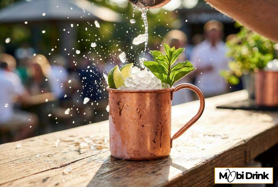 Drink Passion Mule z piwem imbirowym