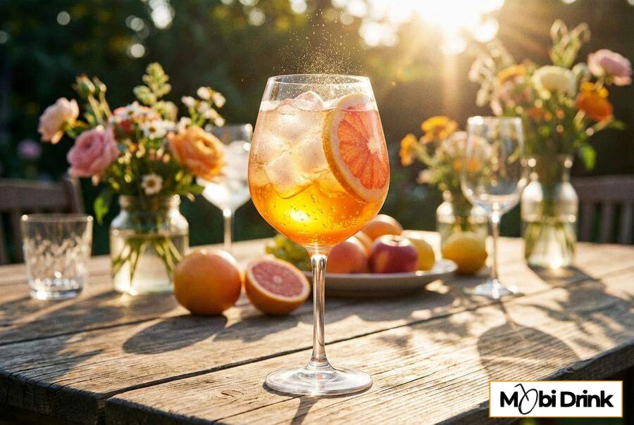 Orzeźwiający Passion Spritz z prosecco