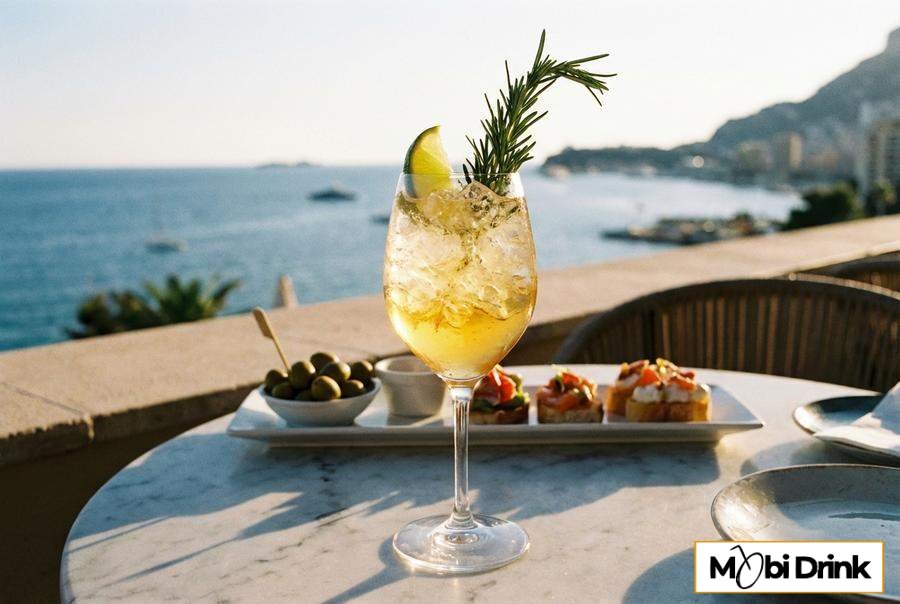 Lekki drink spritz z wódką pigwową