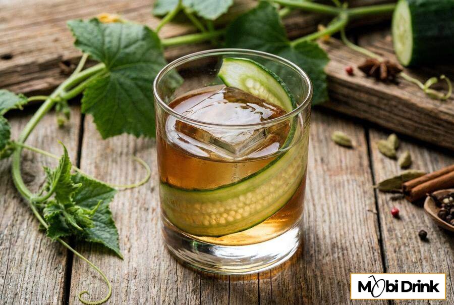 Wytrawny drink Pimm's z tonikiem i ogórkiem