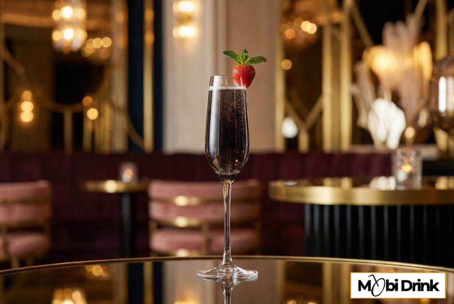 Elegancki drink Pimm's Royale z szampanem