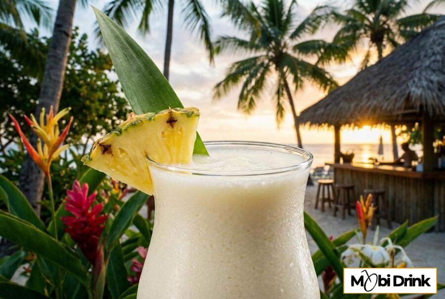 Kremowa Pina Colada z ananasem
