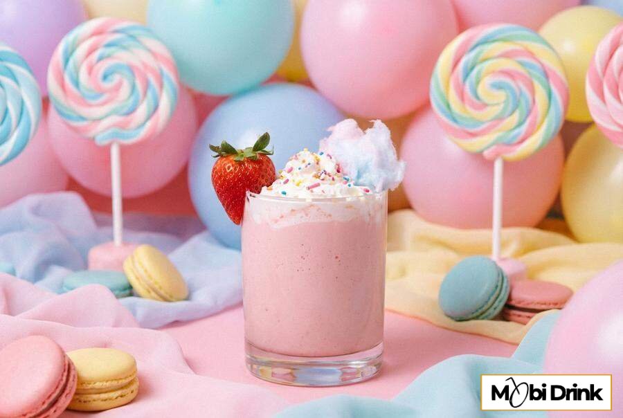 Kremowy różowy drink Pink Panther z Passoa
