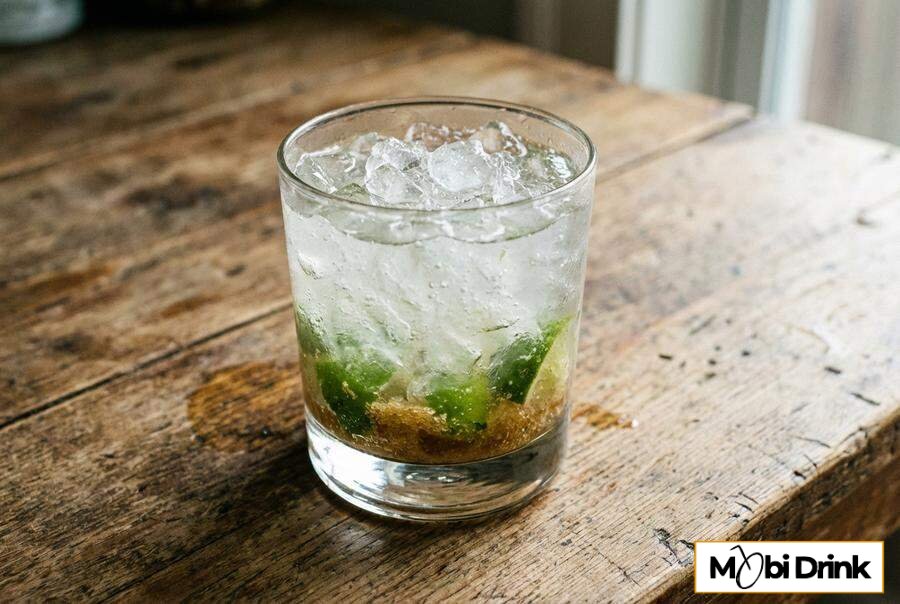 Caipiroska kokosowa z limonką i kruszonym lodem