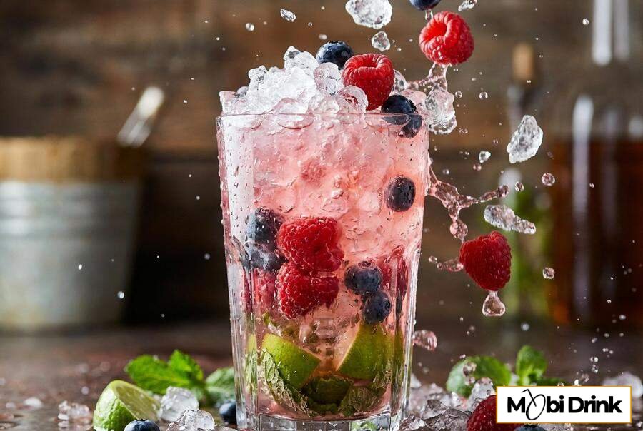 Owocowe Rose Berry Mojito z miętą
