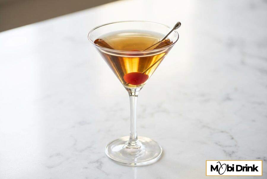 Klasyczny drink Manhattan w wersji ze słonym karmelem