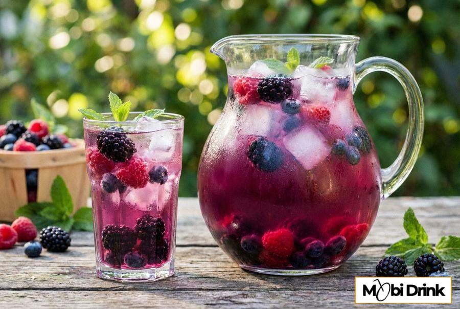Sangria na cydrze z owocami