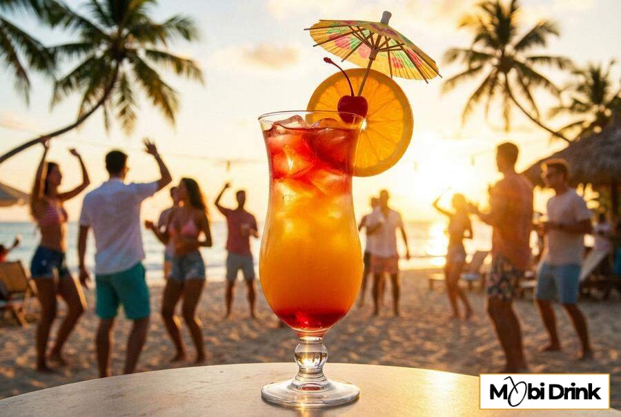 Warstwowy drink Sex on the Beach