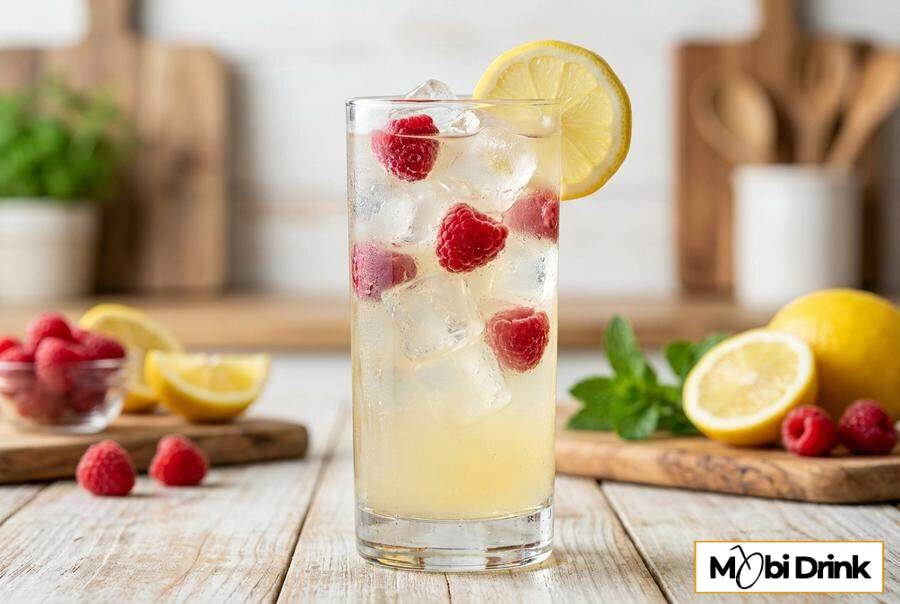 Drink Soplica Cytryna Malina z 7Up i owocami