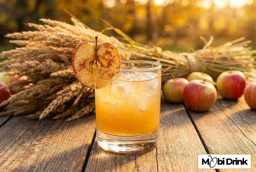 Drink Szarlotka z żubrówką i jabłkiem