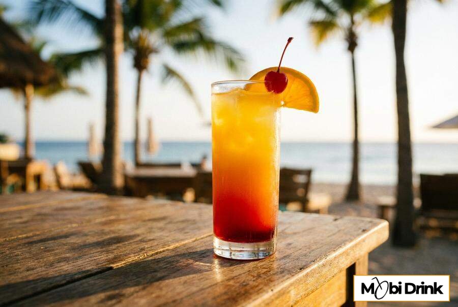 Warstwowy drink Tequila Sunrise
