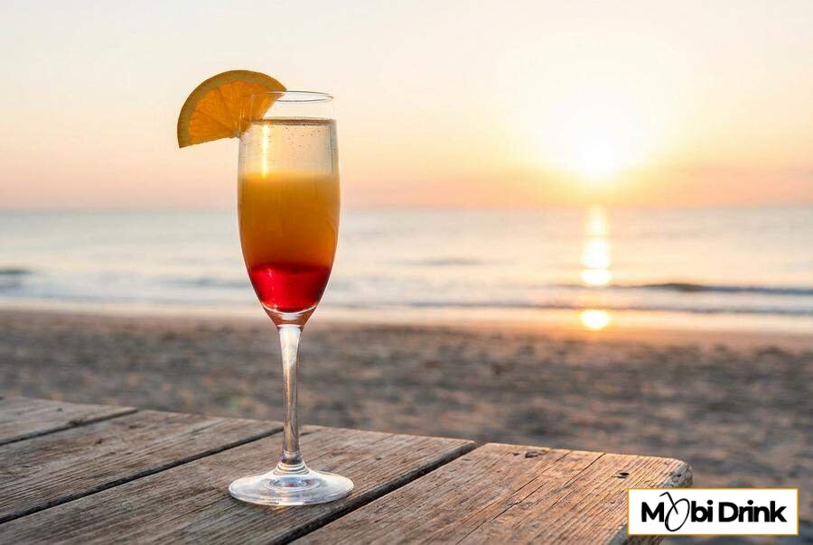 Warstwowy drink Tequila Sunrise Mimosa