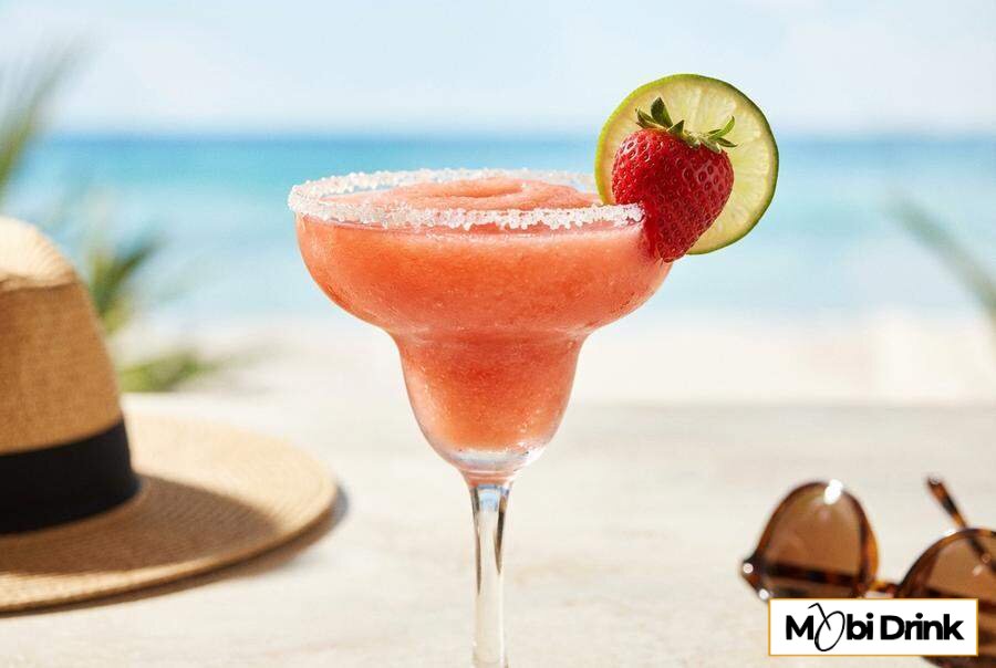 Truskawkowa Margarita z cukrowym brzegiem