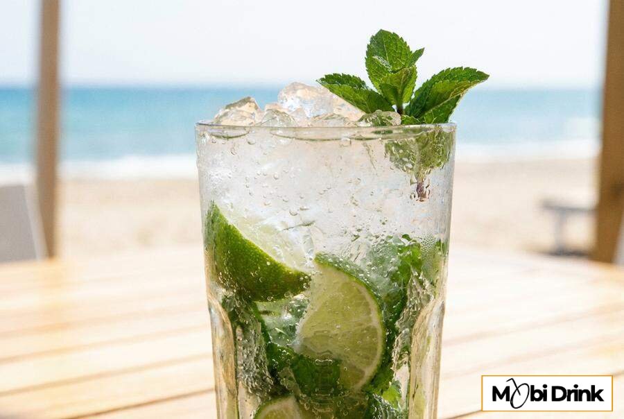 Orzeźwiające virgin mojito z limonką i miętą