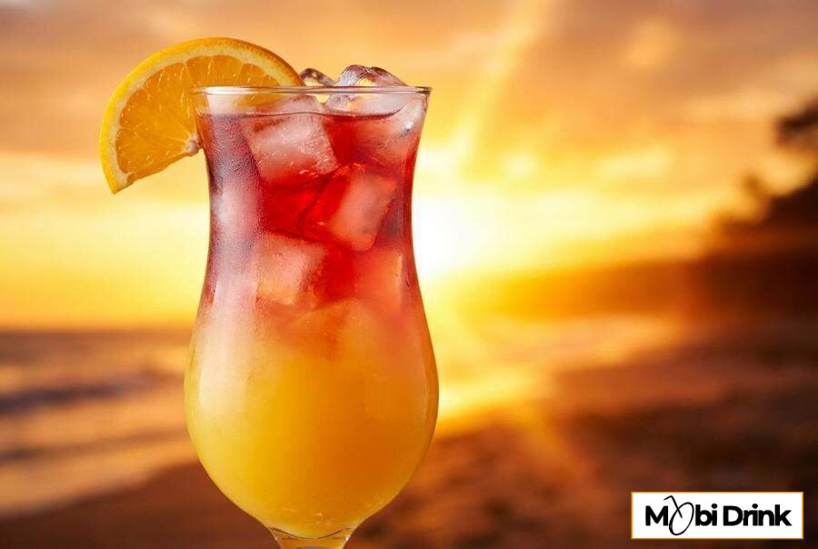 Owocowy drink virgin sex on the beach warstwowy