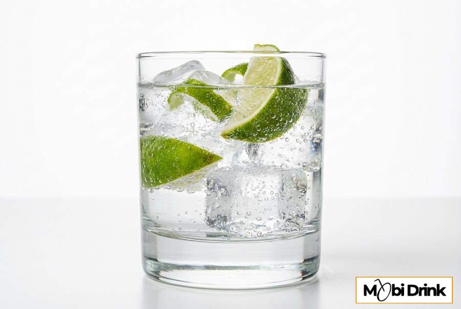 Klasyczny Vodka Tonic z limonką i lodem