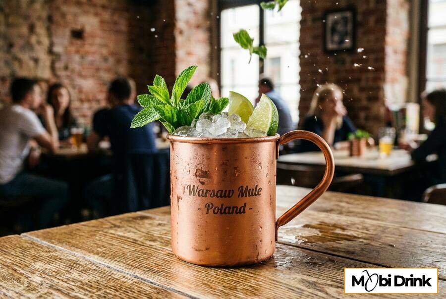 Warsaw Mule w miedzianym kubku