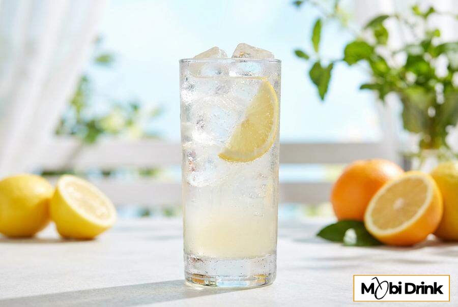 Orzeźwiający Whisky Highball z dużą ilością lodu