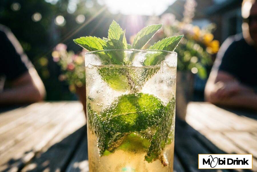 Drink z whisky Sprite i świeżą miętą