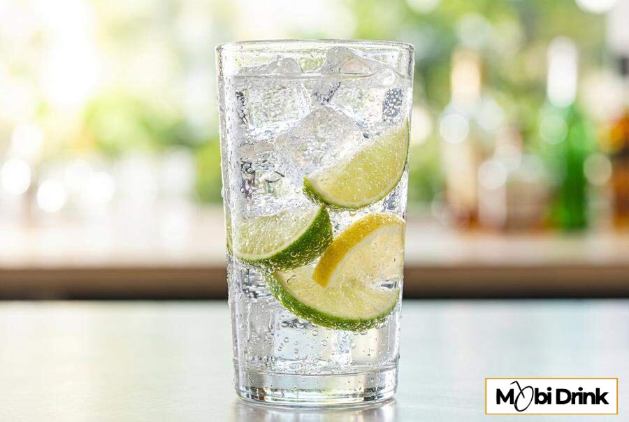 Klasyczny drink z wódką i Spritem z limonką