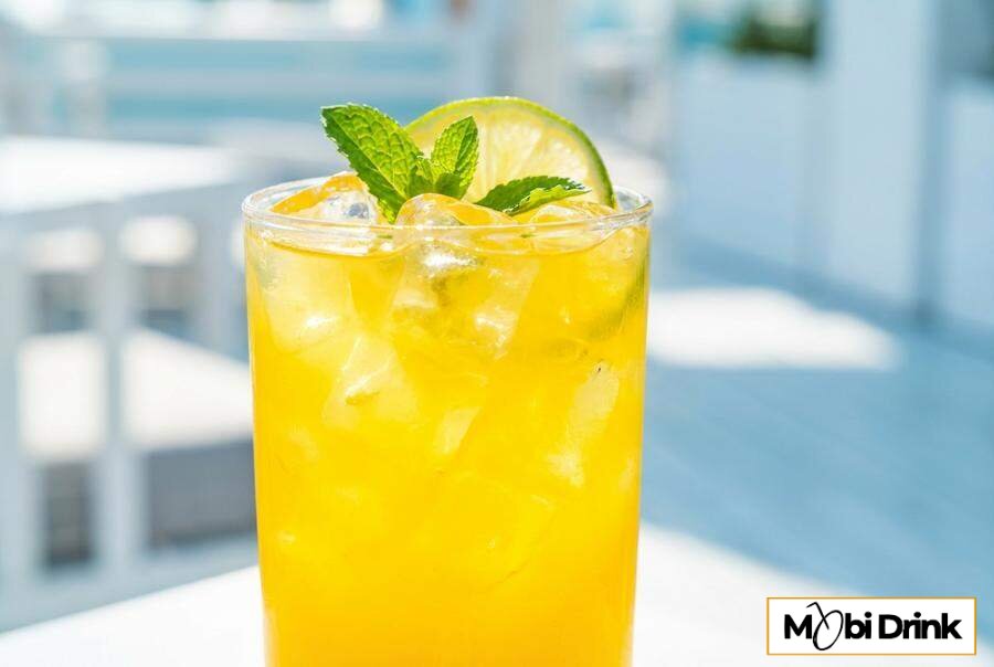 Żółty drink yellow bird z rumem