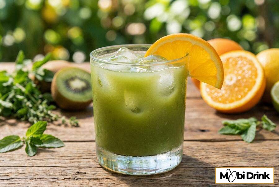 Zielona Wdowa drink z sokiem