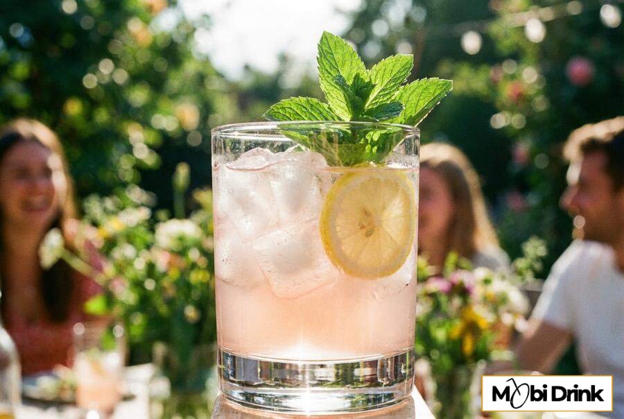 Prosty drink Żubrówka Rose z lemoniadą
